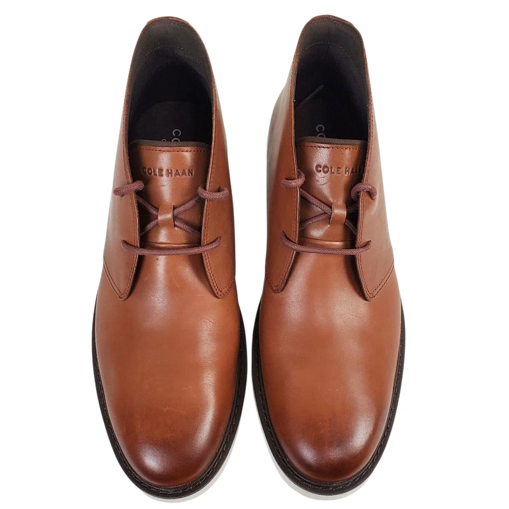 New Cole Haan grand 360 go to lace leather chukka boots woodbury preppy academia